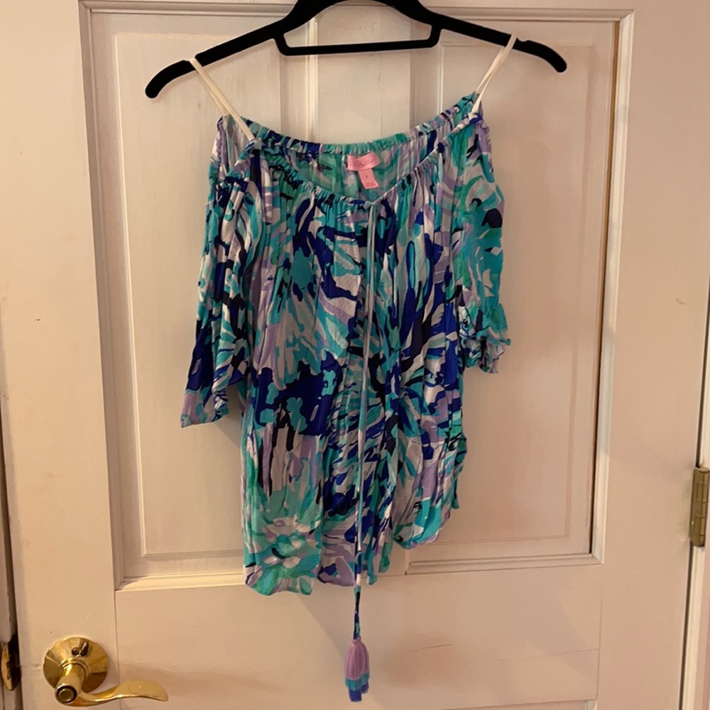 Lilly Pulitzer off the shoulder top